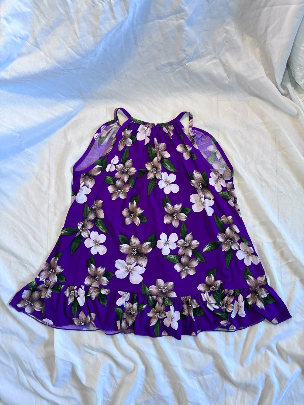 Hawaiian Fashion Tropical Ruffle Tank Top